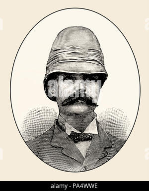 Sir George Scott Robertson, 1852 - 1916, un soldat britannique, auteur et administrateur, de la bataille sur terre et mer, par James Grant Banque D'Images