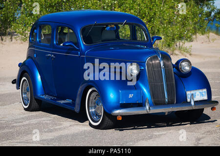 1937 Plymouth P4 Hot Rod Banque D'Images
