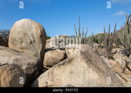 Casibari Rock Formations, Aruba, Antilles Banque D'Images