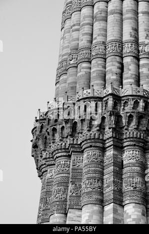 Qutub Minar, New Delhi, Inde Banque D'Images