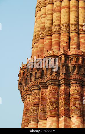 Qutub Minar, New Delhi, Inde Banque D'Images