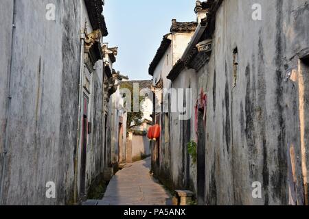 Xidi, un petit village dans la province de l'Anhui en Chine près de la montagne jaune. Banque D'Images