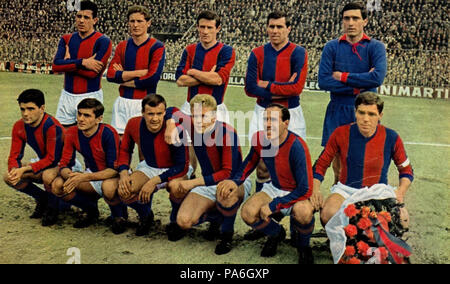 40 Le Club de Football de Bologne 1963-1964 Banque D'Images