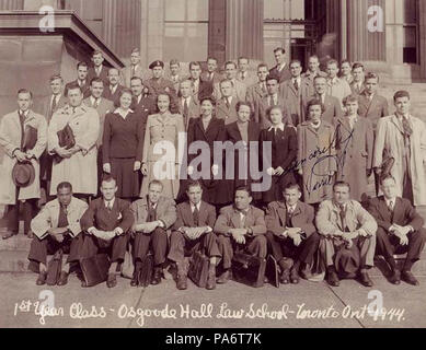 7 classe de 1ère année - Osgoode Hall Law School - Toronto (Ontario) - 1944 Banque D'Images