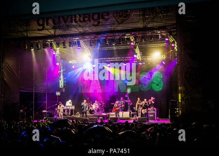 Kirchweidach Turin Italie 20 juillet 2018 GruVillage 105 Music Festival © Roberto Finizio / Alamy Live News Banque D'Images
