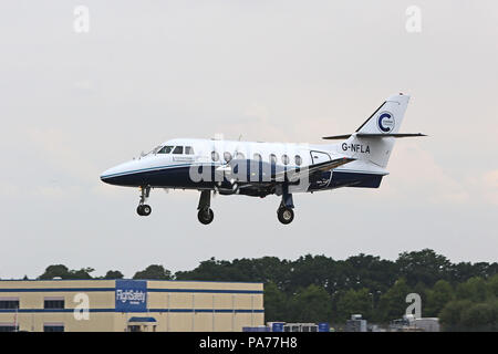 British Aerospace Jetstream 31, Farnborough Farnborough Airport, Hampshire, au Royaume-Uni, 20 juillet 2018, photo de Richard Goldschmidt : Riche de crédit Gold/Alamy Live News Banque D'Images