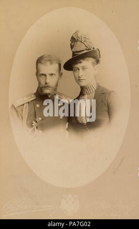 Le Grand-duc Sergueï Aleksandrovitch et son épouse la grande-duchesse Élisabeth Fiodorovna. Musée : l'État russe et Film Photo Archive, Moscow. Banque D'Images
