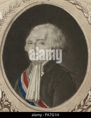 Portrait de Jérôme Pétion de Villeneuve (1756-1794). Musée : collection privée. Banque D'Images