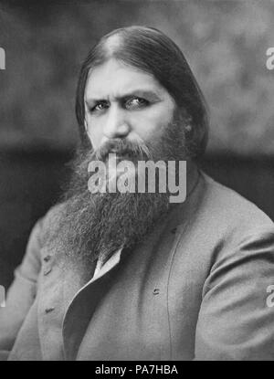 Portrait de Grigori Efimovitch Raspoutine (1869-1916). Musée : collection privée. Banque D'Images