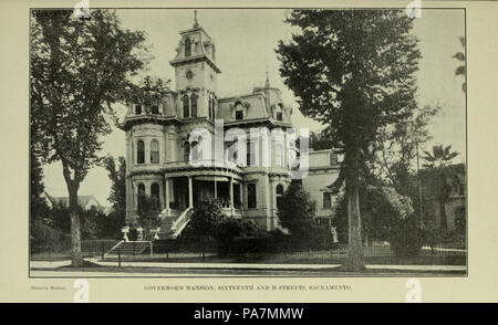 267 Californiabluebo1907cali 0067 Governor's Mansion, Sacramento Banque D'Images