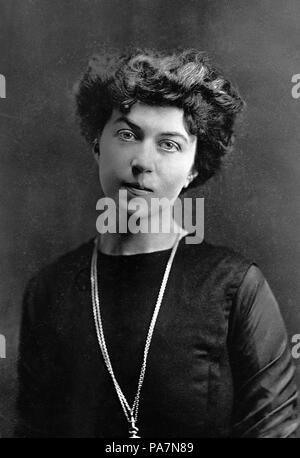 Portrait d'Alexandra Mikhaïlovna Kollontaï (1872-1952). Musée : collection privée. Banque D'Images