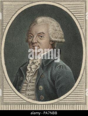 Portrait de Jérôme Pétion de Villeneuve (1756-1794). Musée : collection privée. Banque D'Images