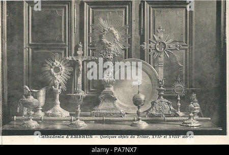 Embrun 74-FR-05-CPA-cathédrale-21 Banque D'Images