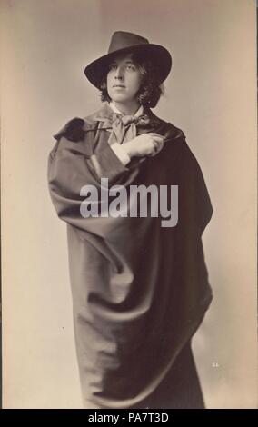 Portrait d'Oscar Wilde (1854-1900). Musée : collection privée. Banque D'Images