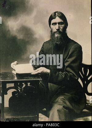 Portrait de Grigori Efimovitch Raspoutine (1869-1916). Musée : collection privée. Banque D'Images