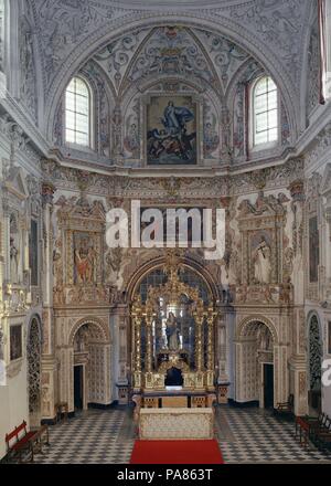 CAPILLA DEL SAGRARIO-intérieur. Emplacement : la Cartuja, Granada, Espagne. Banque D'Images