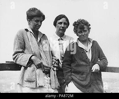 73 Eleanor Roosevelt, Marian Dickerman, et Nancy Cook en juin 1926 Campobello Banque D'Images