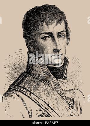 L'archiduc Charles d'Autriche (1771-1847), Duc de Teschen. Musée : collection privée. Banque D'Images