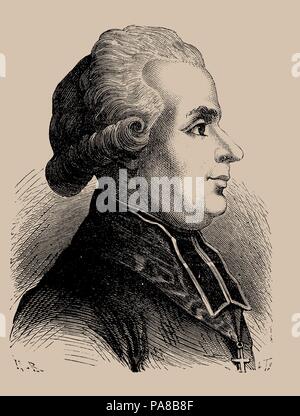 Antoine-Adrien Lamourette (1742-1794). Musée : collection privée. Banque D'Images