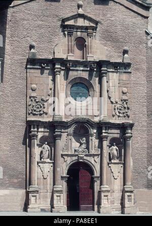 Musée de Navarre-PORTADA DE LA IGLESIA. Emplacement : MUSEO DE NAVARRA, Pampelune, Navarre, Espagne. Banque D'Images