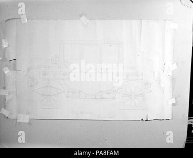 80 Fonction. Honoré LeDoux. Dessin de vieille voiture BAnQ P48S1P10410 Banque D'Images