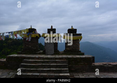 Pelling, à l'ouest du Sikkim, Inde. Photos de voyage. Banque D'Images