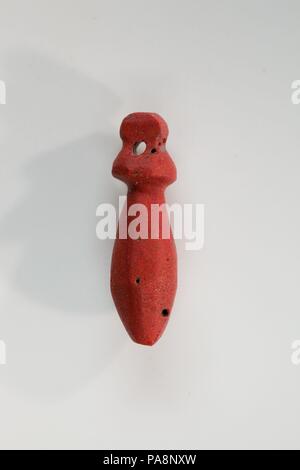 Sceptre Papyrus (wadj) amulette. Dimensions : h. 2.1 cm (13/16 in.). Dynastie DYNASTIE : 21. Date : ca. 1070-945 B.C.. Musée : Metropolitan Museum of Art, New York, USA. Banque D'Images