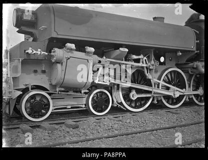 98 G class locomotive à vapeur, NZR 98, 4-6-2  + 2-6-4 type. Partie de la locomotive, montrant la conception de l'essieu. 278523 ATLIB Banque D'Images