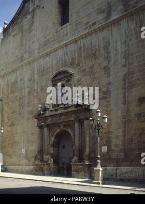 Eglise DE S NICOLAS DE BARI- PORTADA - 1616. Emplacement : COLEGIATA DE SAN NICOLAS DE BARI, ALICANTE, Espagne. Banque D'Images