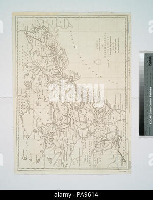 Une nouvelle et bonne carte Amérique du Nord - dans laquelle les lieux des principaux engagement pendant la guerre actuelle sont correctement inséré Banque D'Images