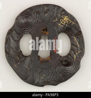 Sword Guard (tsuba). Culture : le japonais. Date : ca. 1615-1868. Musée : Metropolitan Museum of Art, New York, USA. Banque D'Images