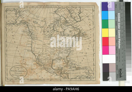 Une nouvelle carte de l'Amérique du Nord qui fais toutes les nouvelles découvertes, 1797 Banque D'Images