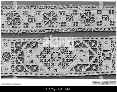 Strip. Culture : l'italien. Dimensions : L. 22 x 3 pouces 55,9 W. x 7,6 cm. Date : le 17e siècle. Musée : Metropolitan Museum of Art, New York, USA. Banque D'Images