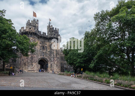 Détail de l'extérieur du bâtiment de Château de Lancaster, Royaume-Uni Banque D'Images