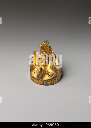 Couvercle du brûleur d'encens. Culture : la Chine. Dimensions : H. 2 3/4 in. (7 cm) ; Diam. 2 in. (5,1 cm). Date : 3ème siècle. Musée : Metropolitan Museum of Art, New York, USA. Banque D'Images