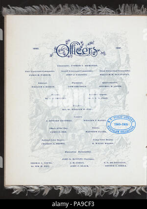 650 PREMIER DÎNER ANNUEL (détenues par les Confédérés) CAMP VÉTÉRAN DE NEW YORK (NEW YORK) à HOTELNY (Hotel) (NYPL)-269914-4000001383 Hades Banque D'Images
