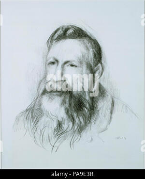 199 Pierre-Auguste Renoir - Portrait de Rodin - Banque D'Images