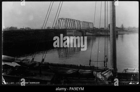 210 Quartier Vieux-Quebec-Basse-Ville - Pont Sainte-Anne BAnQ P560S1P100 Banque D'Images