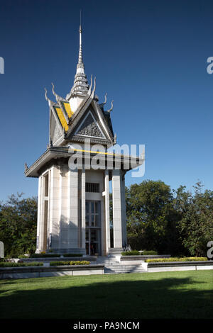 Choeung Ek Centre génocidaire les champs de la mort de Pol Pot, Phnom Penh, Cambodge Banque D'Images