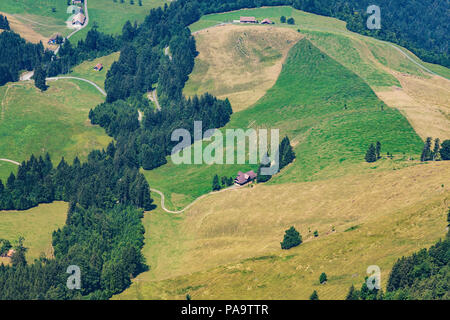 Vue du Mt. Rigi en Suisse en été. Banque D'Images