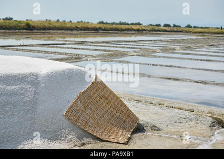 Salina di Cervia, l'exploitation minière du sel, le sel, le sel doux pan Banque D'Images