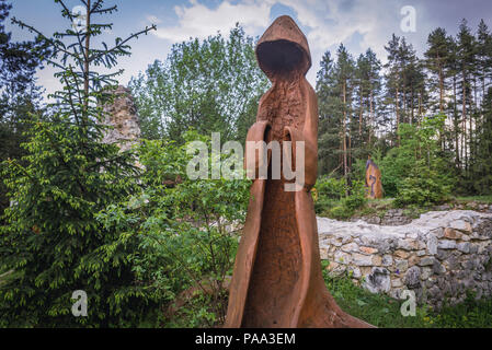 Cimetière symbolique dans Klastorisko espace dédié aux victimes et aux personnes associées avec le parc national du Paradis slovaque, Slovaquie Banque D'Images