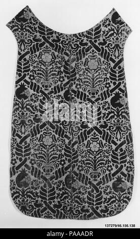 Retour d'une chasuble. Culture : l'italien. Dimensions : 49 x L. W. 27 pouces (124,5 x 68,6 cm). Date : le 16ème siècle. Musée : Metropolitan Museum of Art, New York, USA. Banque D'Images