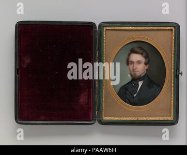 John Wood Dodge. Artiste : Edward S. Dodge (1816-1857). Dimensions : 3 x 2 1/2 in. (7,6 x 6,3 cm). Date : ca. . 1836-1837 John Wood Dodge (q.v.) était le frère de l'artiste. Musée : Metropolitan Museum of Art, New York, USA. Banque D'Images