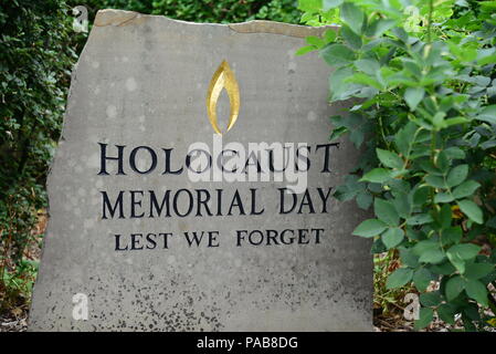 Pierre le Jour commémoratif de l'Holocauste Banque D'Images