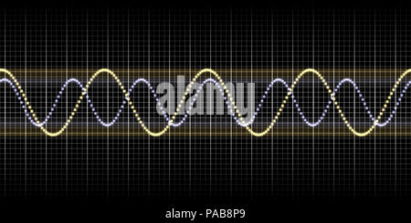 Une illustration d'une onde sonore nice graphic Banque D'Images
