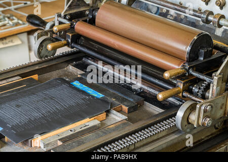 Presse offset manuel Banque D'Images