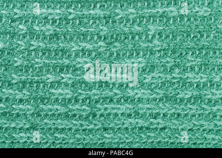 Gros pulls tricotés Turquoise closeup texture Banque D'Images