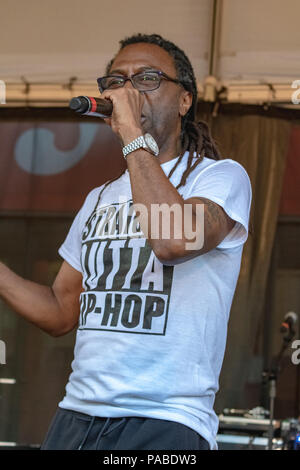 BUSY BEE HOSTING DMEI CONCERT À NJ CIP Juillet 19,2018 Banque D'Images