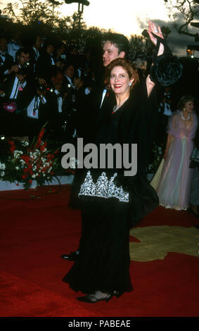 LOS ANGELES, CA - le 30 mars : l'Acteur Tim Robbins et l'actrice Susan Sarandon assister à la 64e conférence annuelle des Academy Awards le 30 mars 1992 à la Dorothy Chandler Pavilion à Los Angeles, Californie. Photo de Barry King/Alamy Stock Photo Banque D'Images